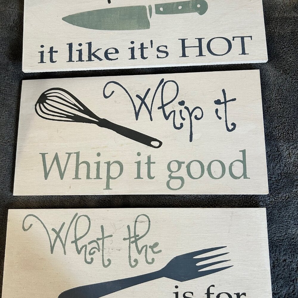 Kitchen Food Signs